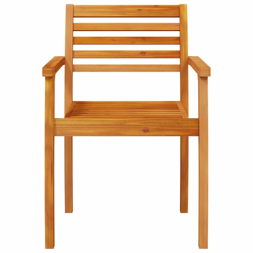 Garden Dining Set 7 pcs Brown Solid Acacia Wood