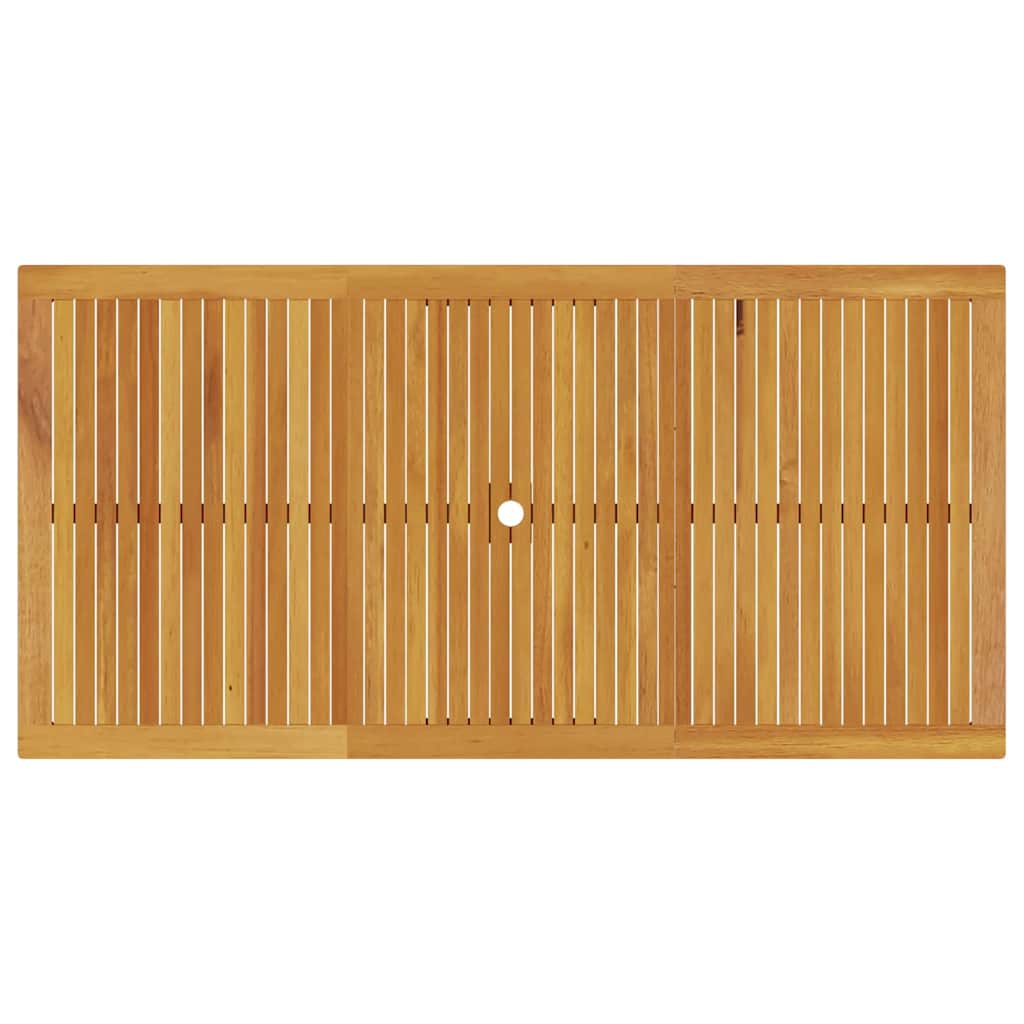 Garden Dining Set 7 pcs Brown Solid Acacia Wood