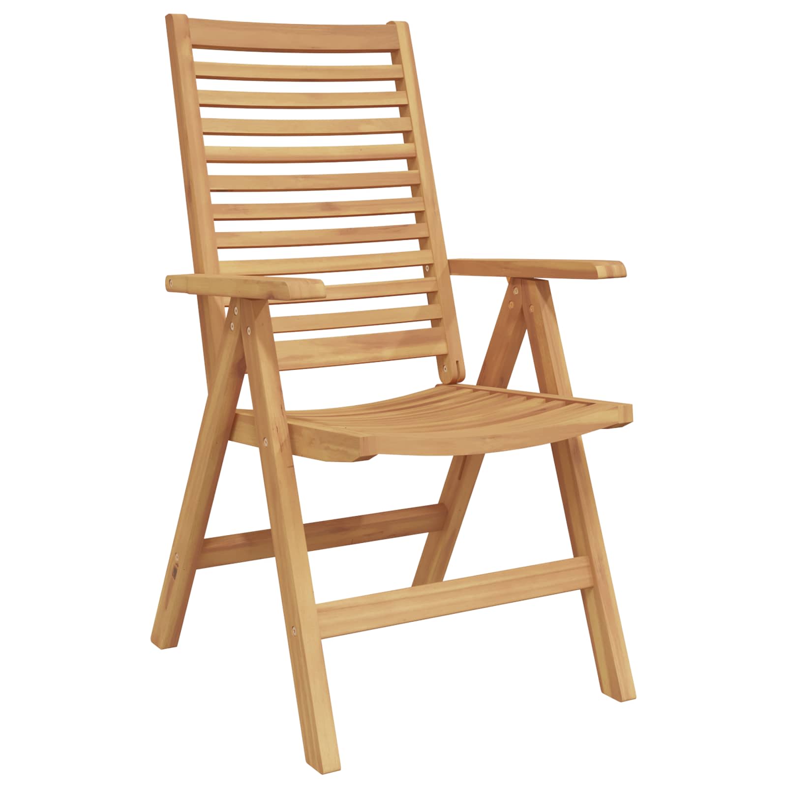 Chair Folding 6 pcs Brown 64.5 x 52 x 108 cm Solid Teak Wood