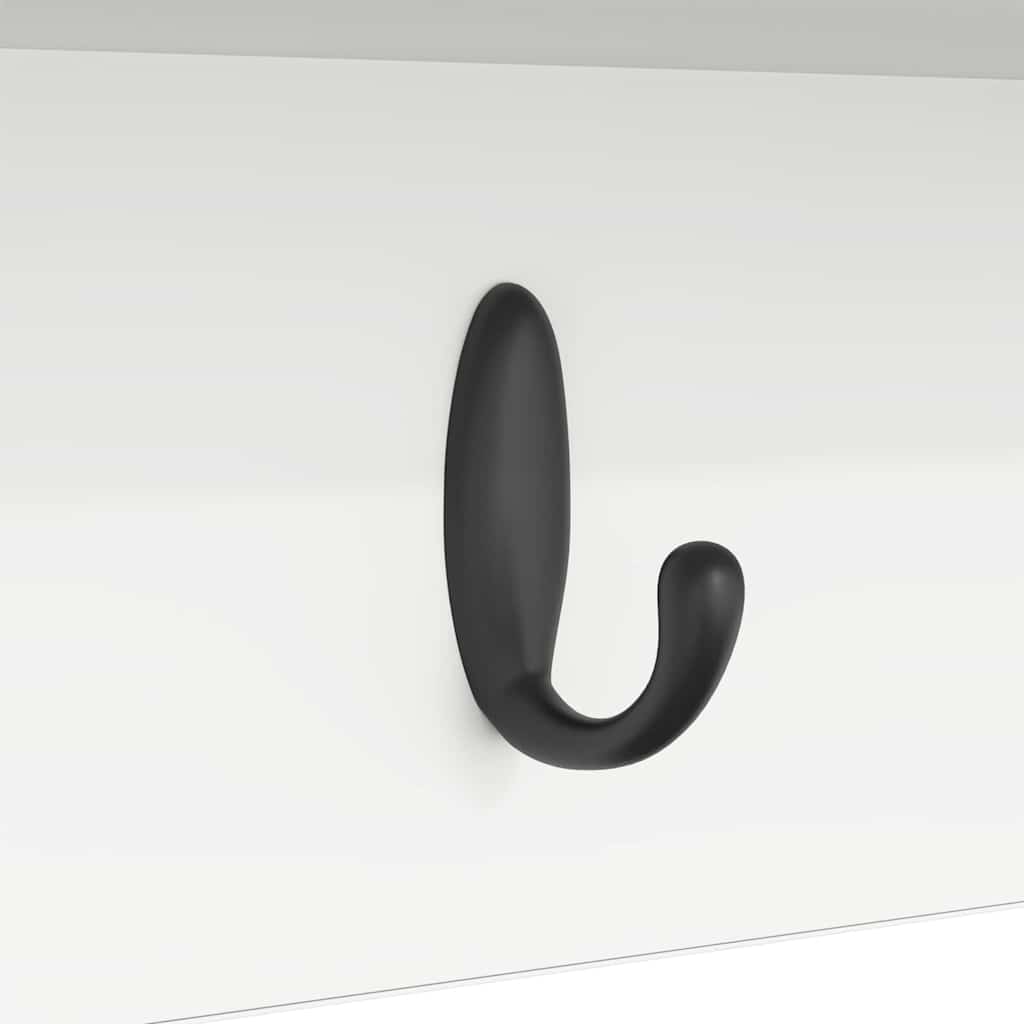 Wall-Mounted Coat Rack Wall-Mounted White 50 x 16 x 26 cm
