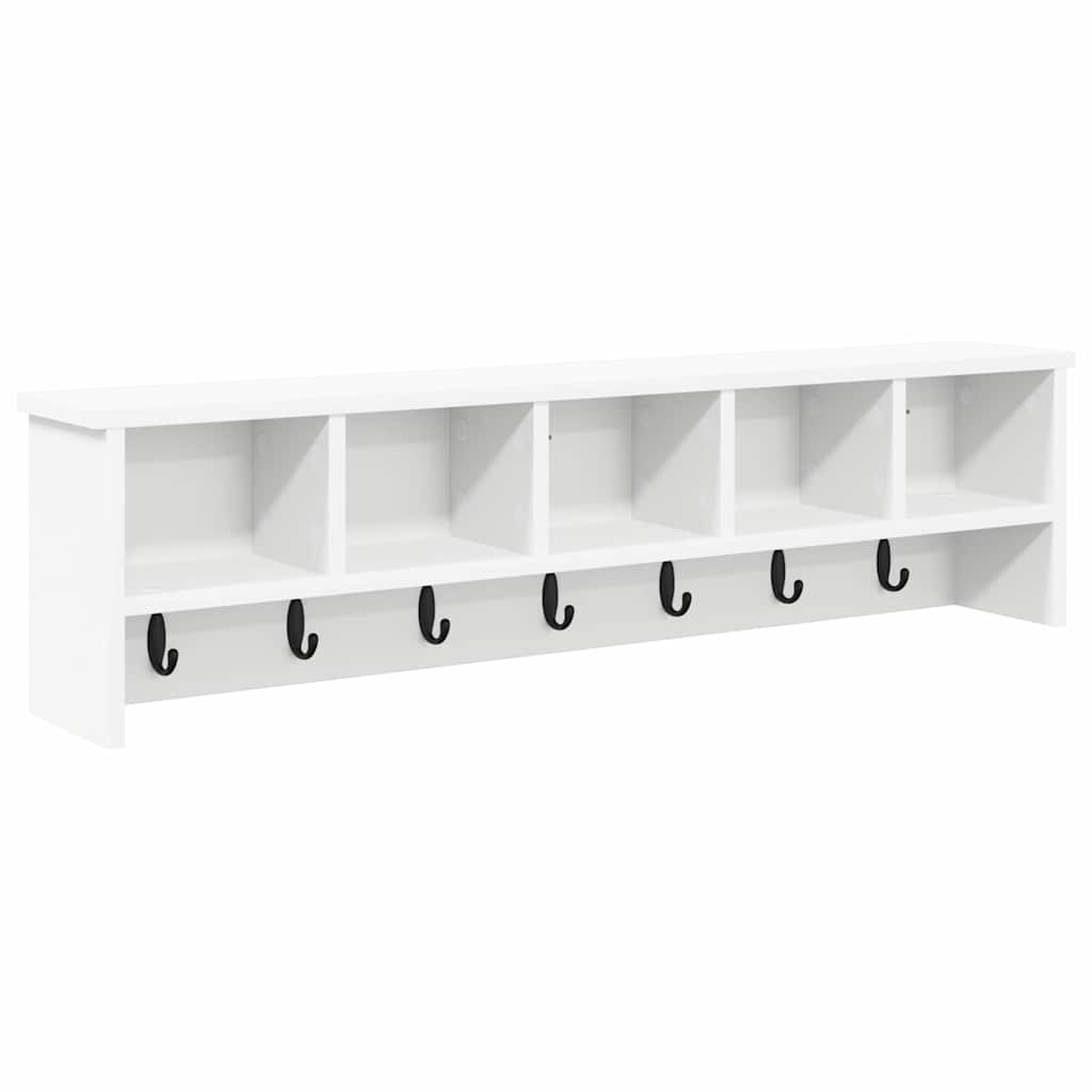 Wall-Mounted Coat Rack White 100 x 16 x 26 cm Engineered wood