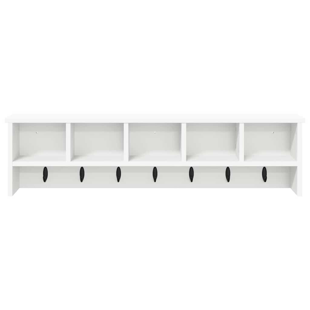 Wall-Mounted Coat Rack White 100 x 16 x 26 cm Engineered wood