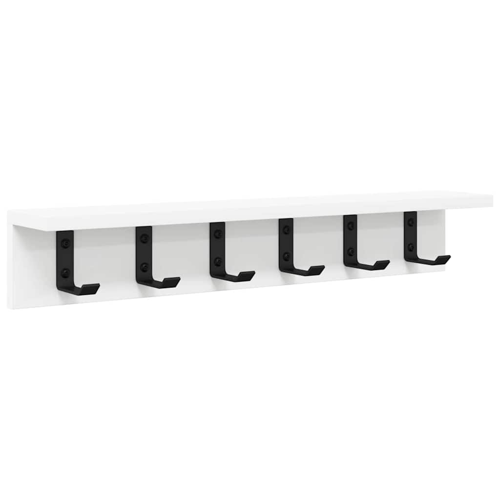 Wall-Mounted Coat Rack Wall-mounted White 60 x 10,5 x 10,5 cm