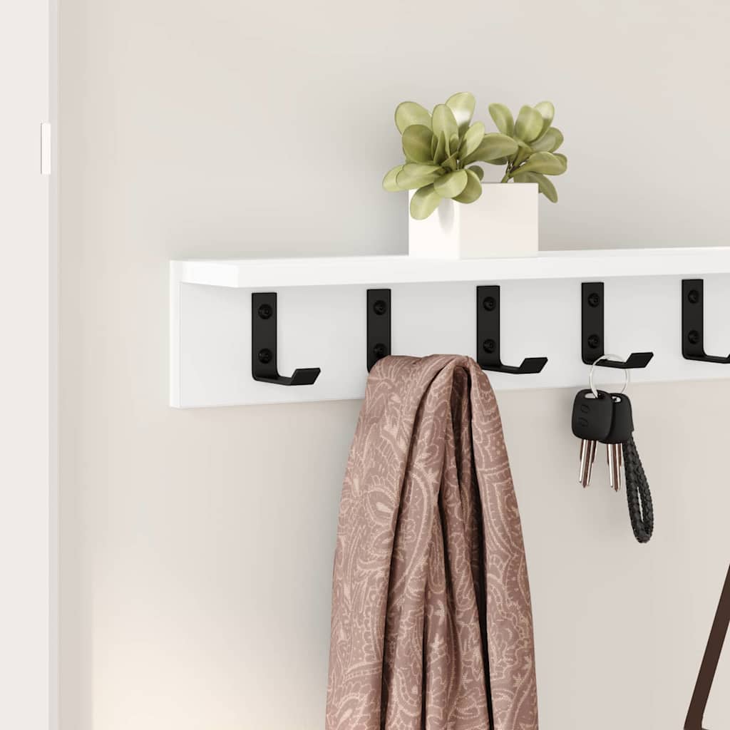 Wall-Mounted Coat Rack Wall-Mounted White 100 x 10,5 x 10,5 cm