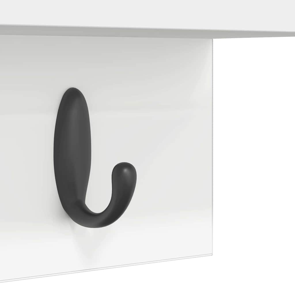 Wall-Mounted Coat Rack Wall-Mounted White 60 x 10,5 x 18 cm