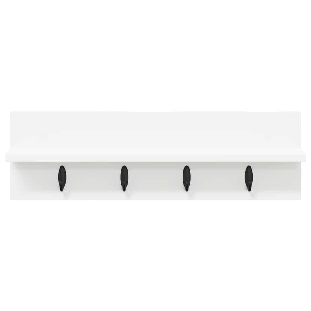Wall-Mounted Coat Rack Wall-Mounted White 60 x 10,5 x 18 cm