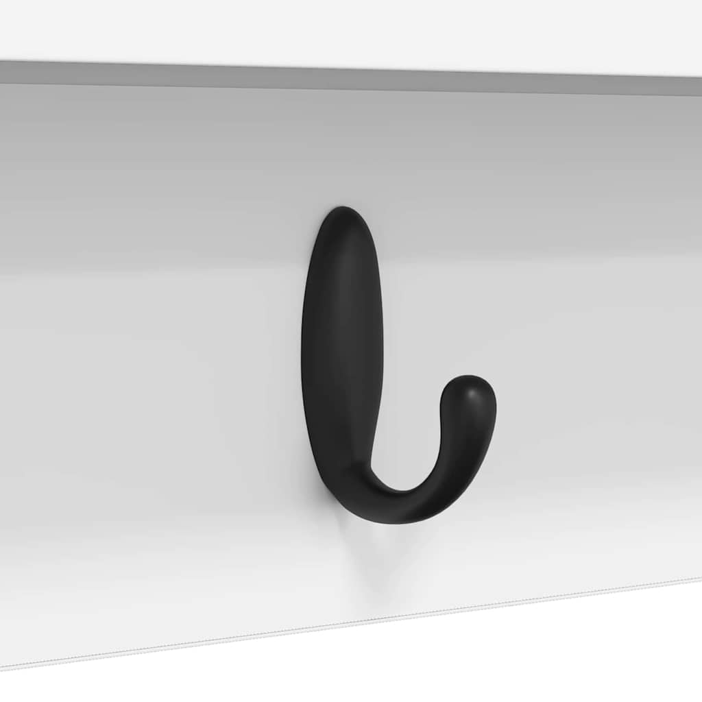 Wall-Mounted Coat Rack Wall-Mounted White 80 x 10,5 x 18 cm