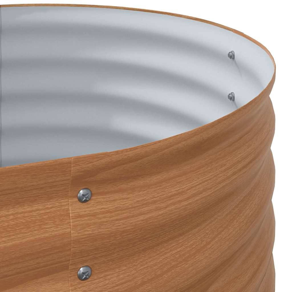 Raised Bed Brown 320 x 80 x 44 cm Steel