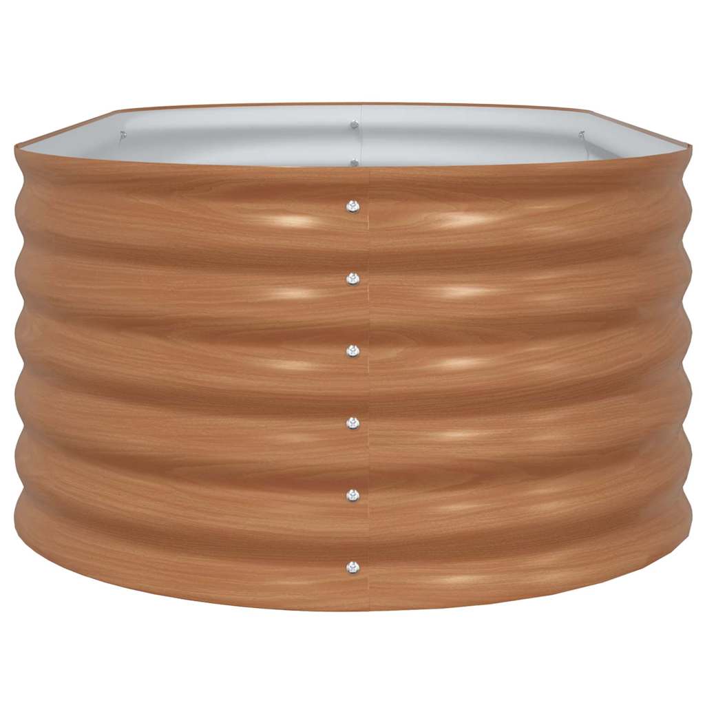 Raised Bed Brown 160 x 80 x 44 cm Steel