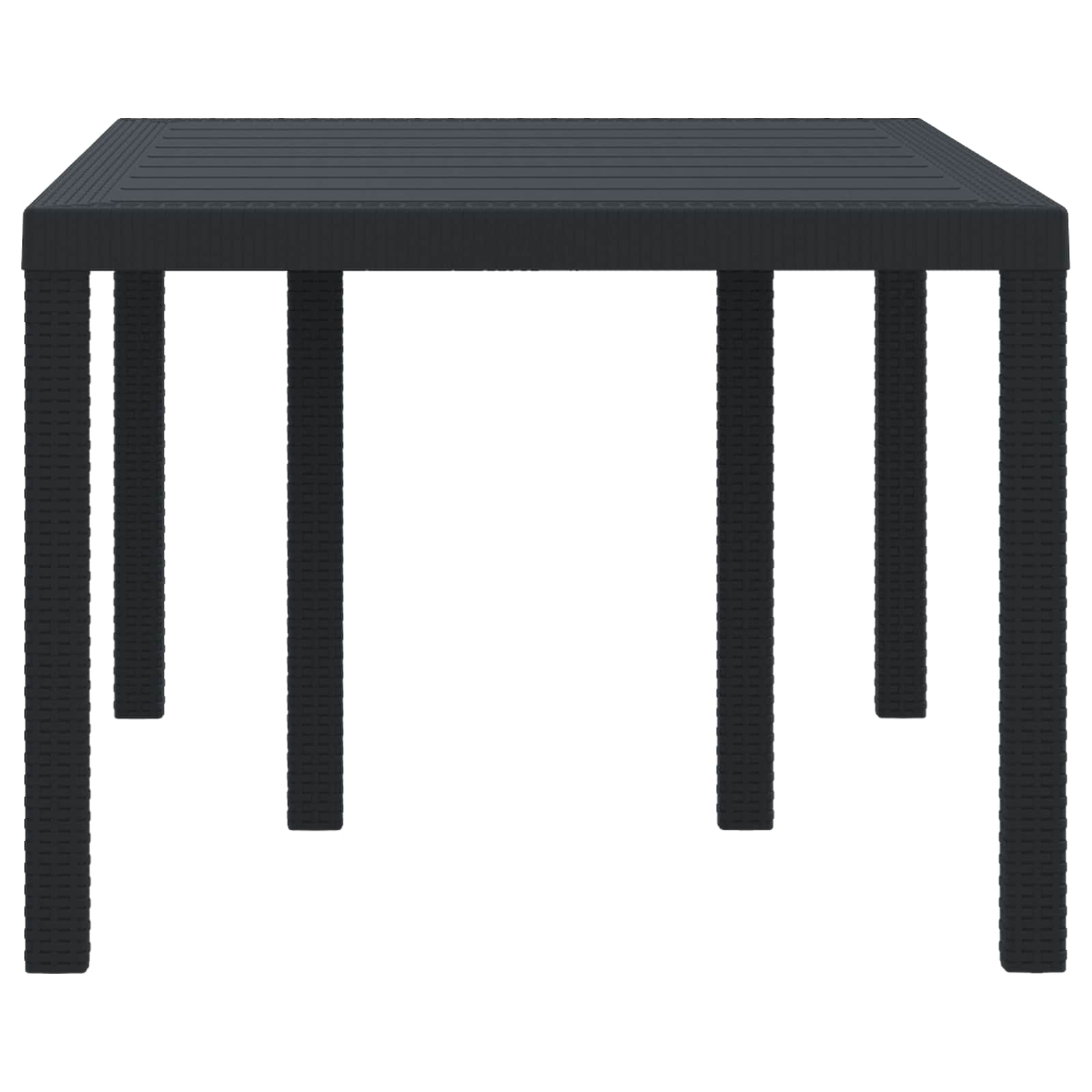 Garden Table Anthracite 150 x 100 x 73 cm Poly Rattan