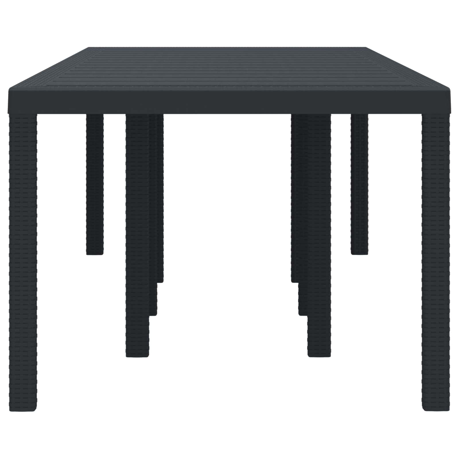 Weather-Resistant Garden Table Anthracite 250 x 100 x 73 cm