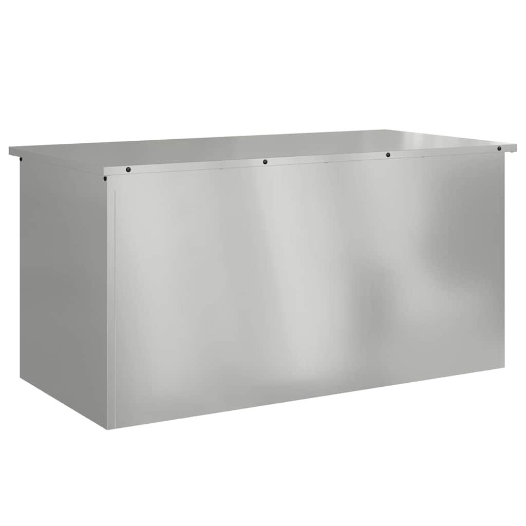 Garden Storage Cushion Box Galvanised Steel 100 x 50,5 x 50 cm