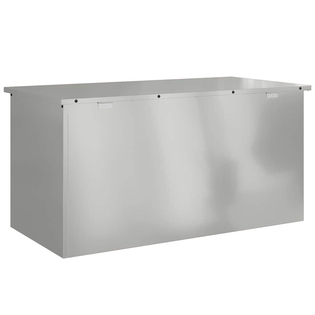 Garden Storage Cushion Box Galvanised Steel 100 x 50,5 x 50 cm