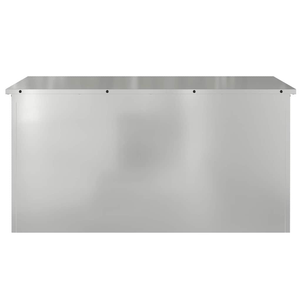 Garden Storage Cushion Box Galvanised Steel 100 x 50,5 x 50 cm