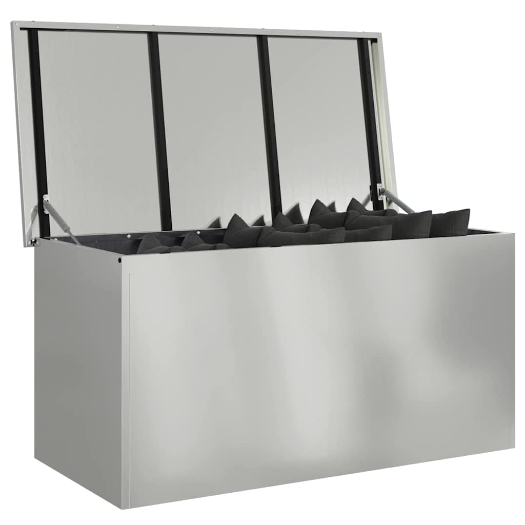 Garden Storage Cushion Box Galvanised Steel 100 x 50,5 x 50 cm