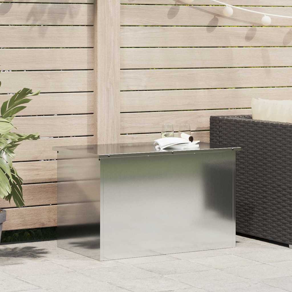 Garden Storage Cushion Box Galvanised Steel 80 x 50,5 x 50 cm