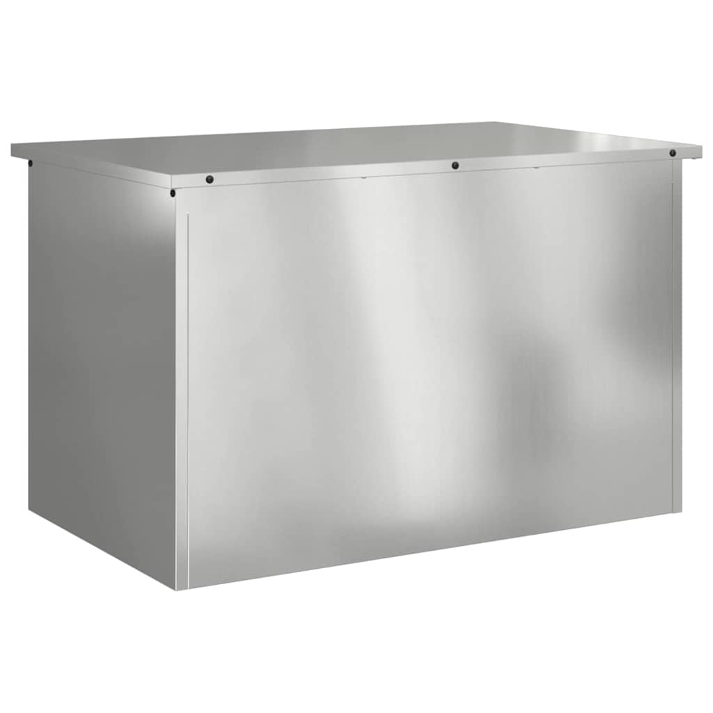 Outdoor Storage Box Silver 80 x 50,5 x 50 cm Steel
