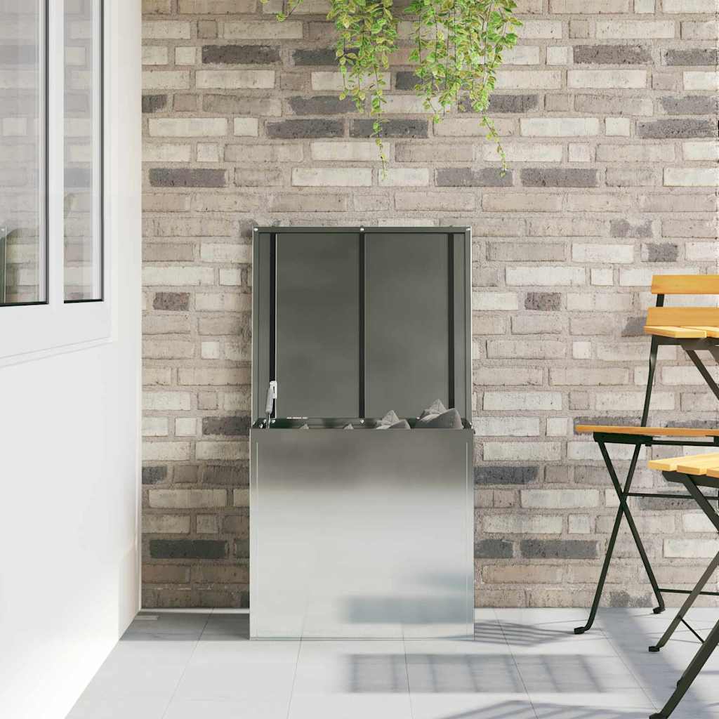 Outdoor Storage Box Silver 55 x 50,5 x 50 cm Steel