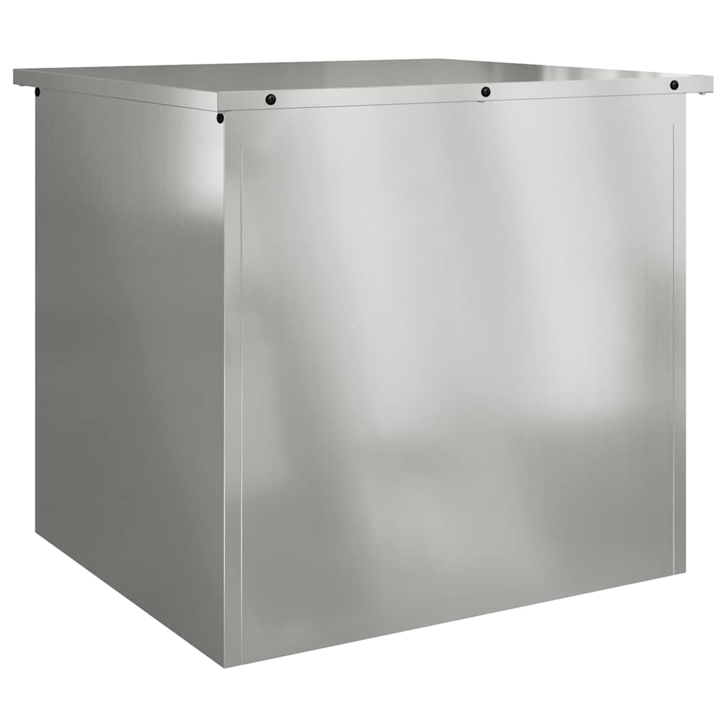 Outdoor Storage Box Silver 55 x 50,5 x 50 cm Steel