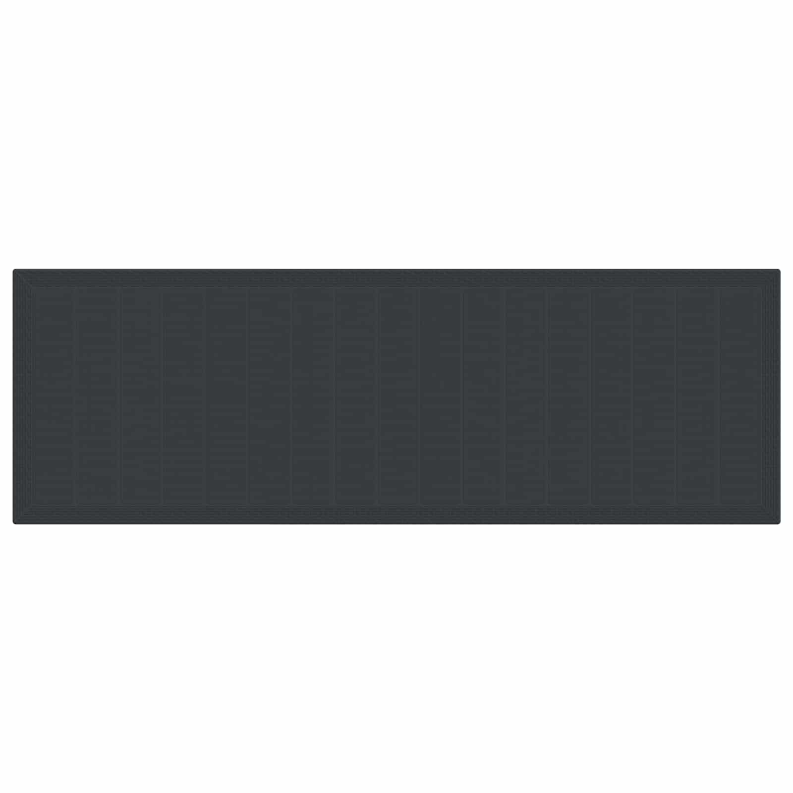 Garden Dining Set with Cushion 11 pcs Anthracite Poly rattan