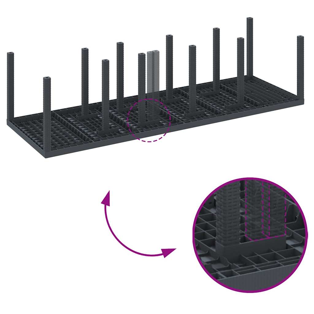 Garden Dining Set with Cushions with Cushion 11 pcs