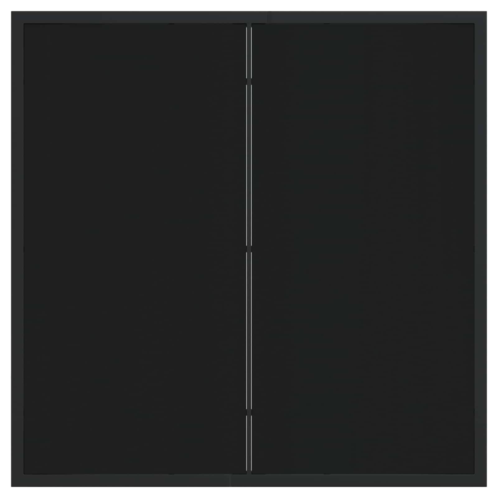 Garden Dining Set 5 pcs Black Powder-Coated Steel