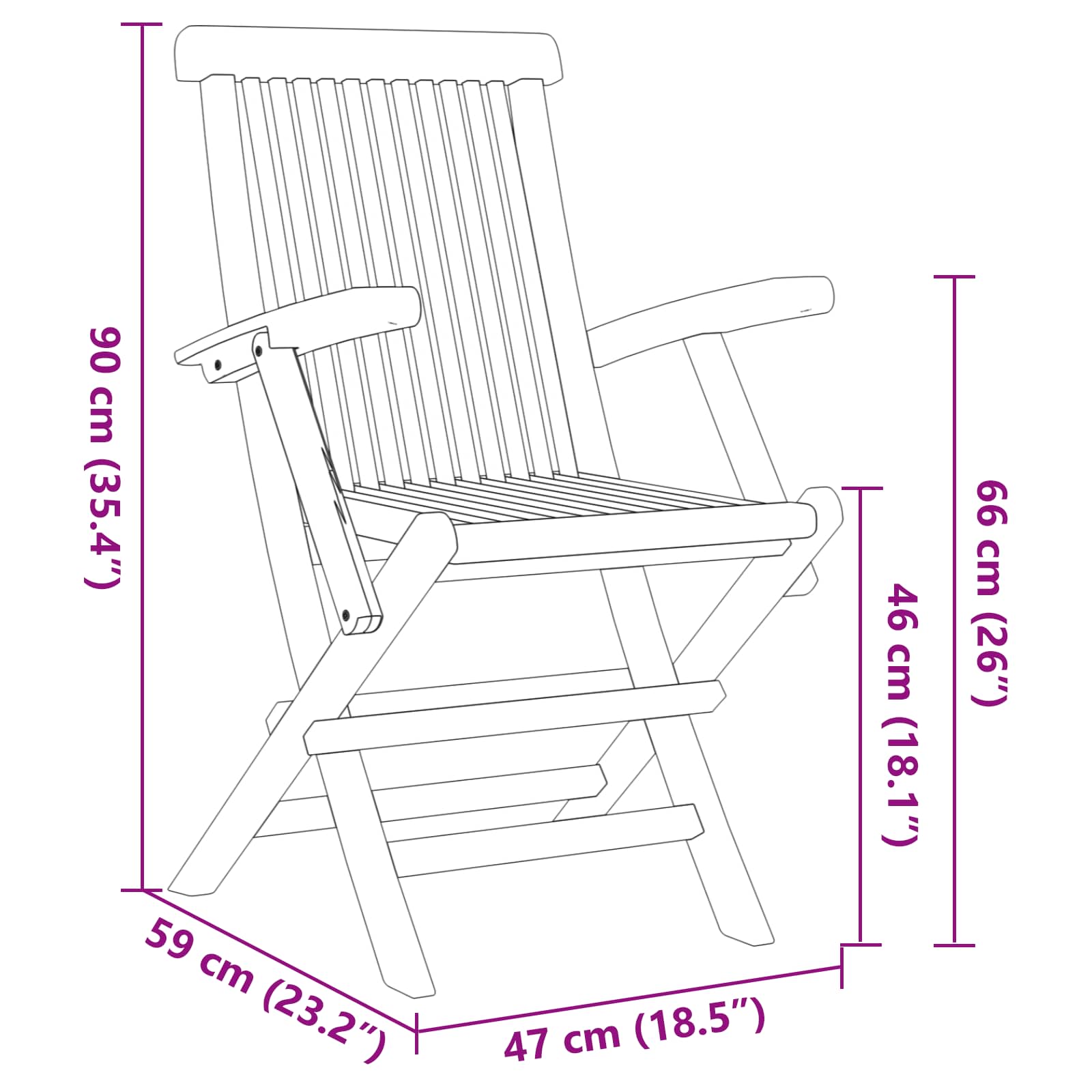 Garden Dining Set 5 pcs Brown Solid Teak Wood