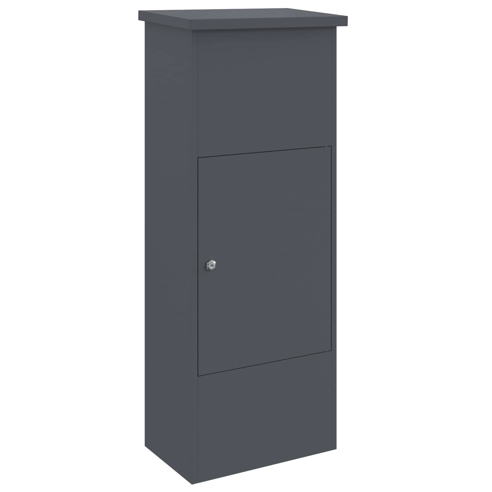Parcel Drop Box with Door Anthracite 44,5 x 29 x 110,5 cm Steel