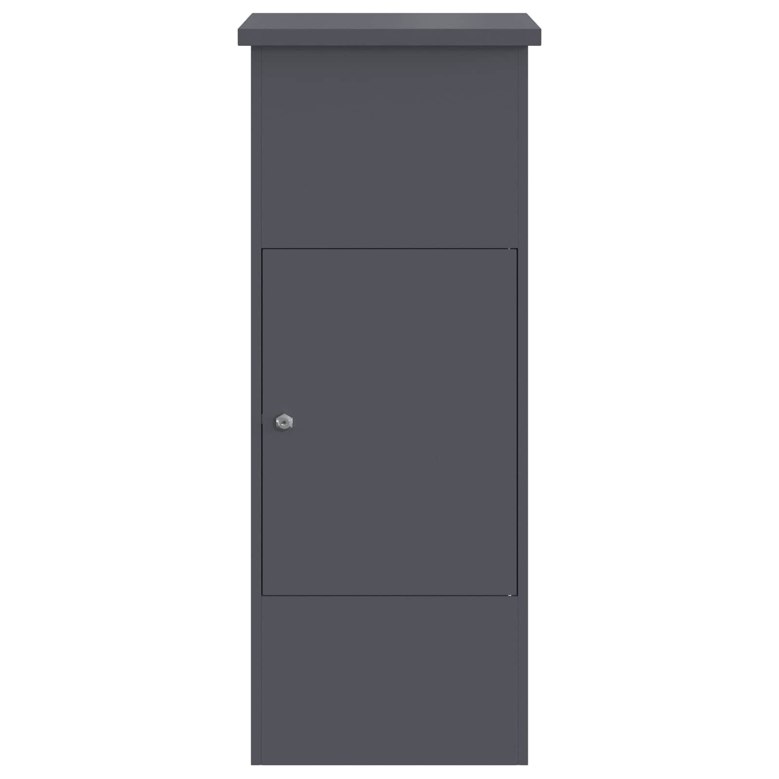 Parcel Drop Box with Door Anthracite 44,5 x 29 x 110,5 cm Steel
