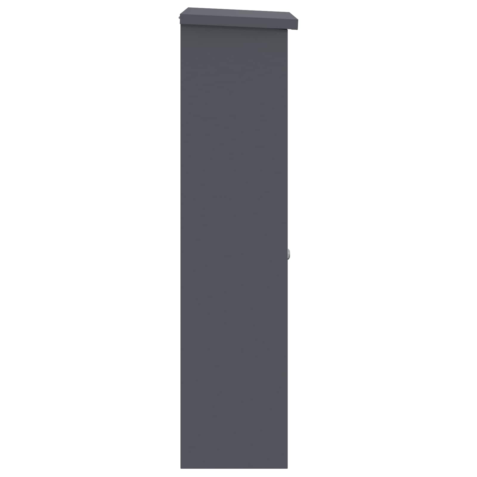 Parcel Drop Box with Door Anthracite 44,5 x 29 x 110,5 cm Steel