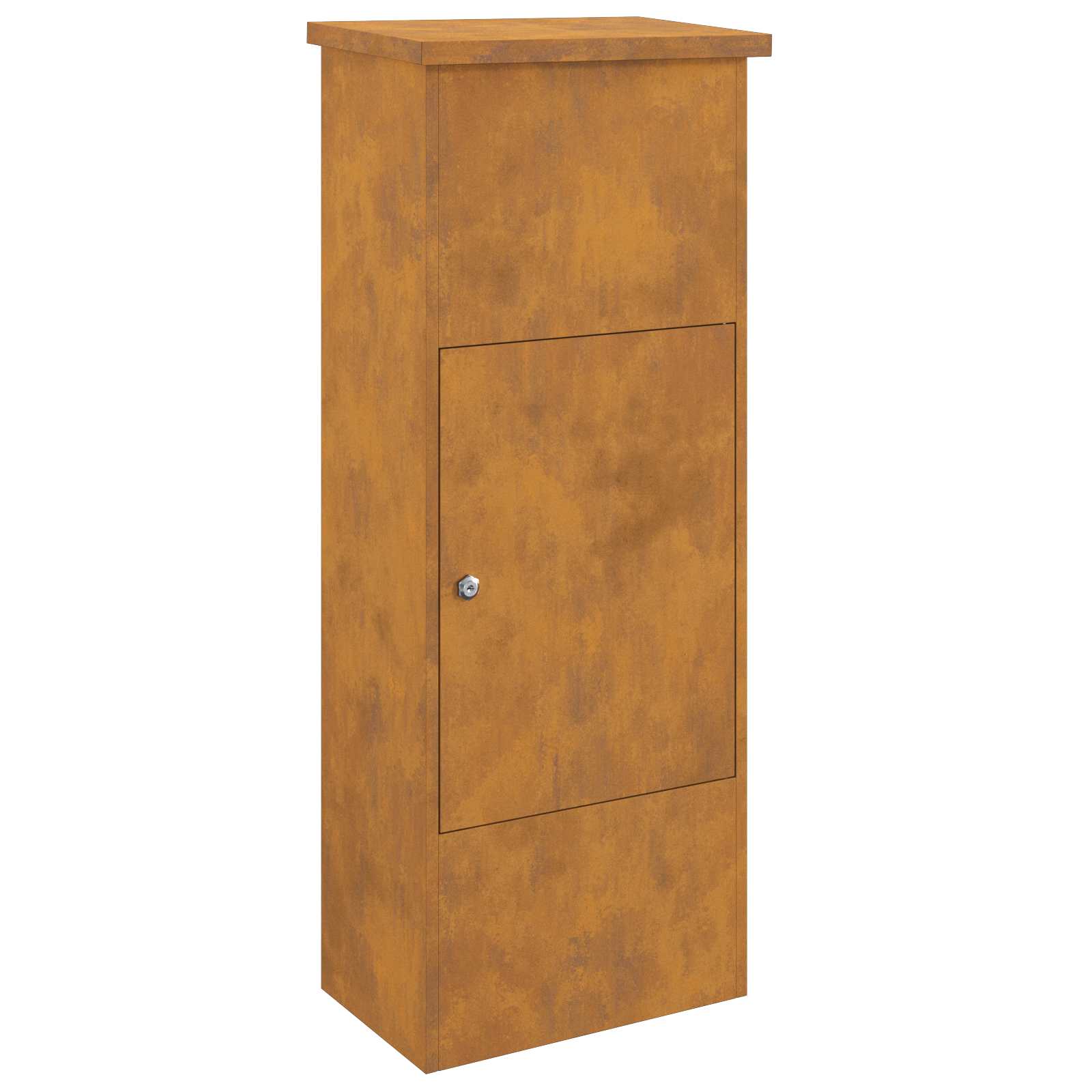Parcel Drop Box Rusty 44,5 x 29 x 110,5 cm Weathering Steel