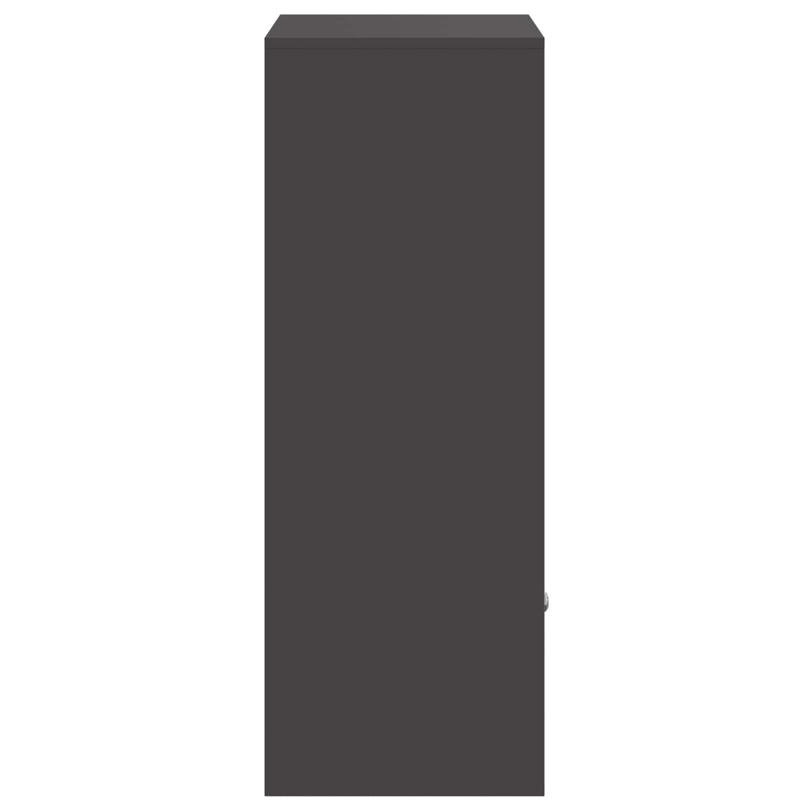 Parcel Drop Box with Storage Black 47.5 x 38 x 59 cm Steel