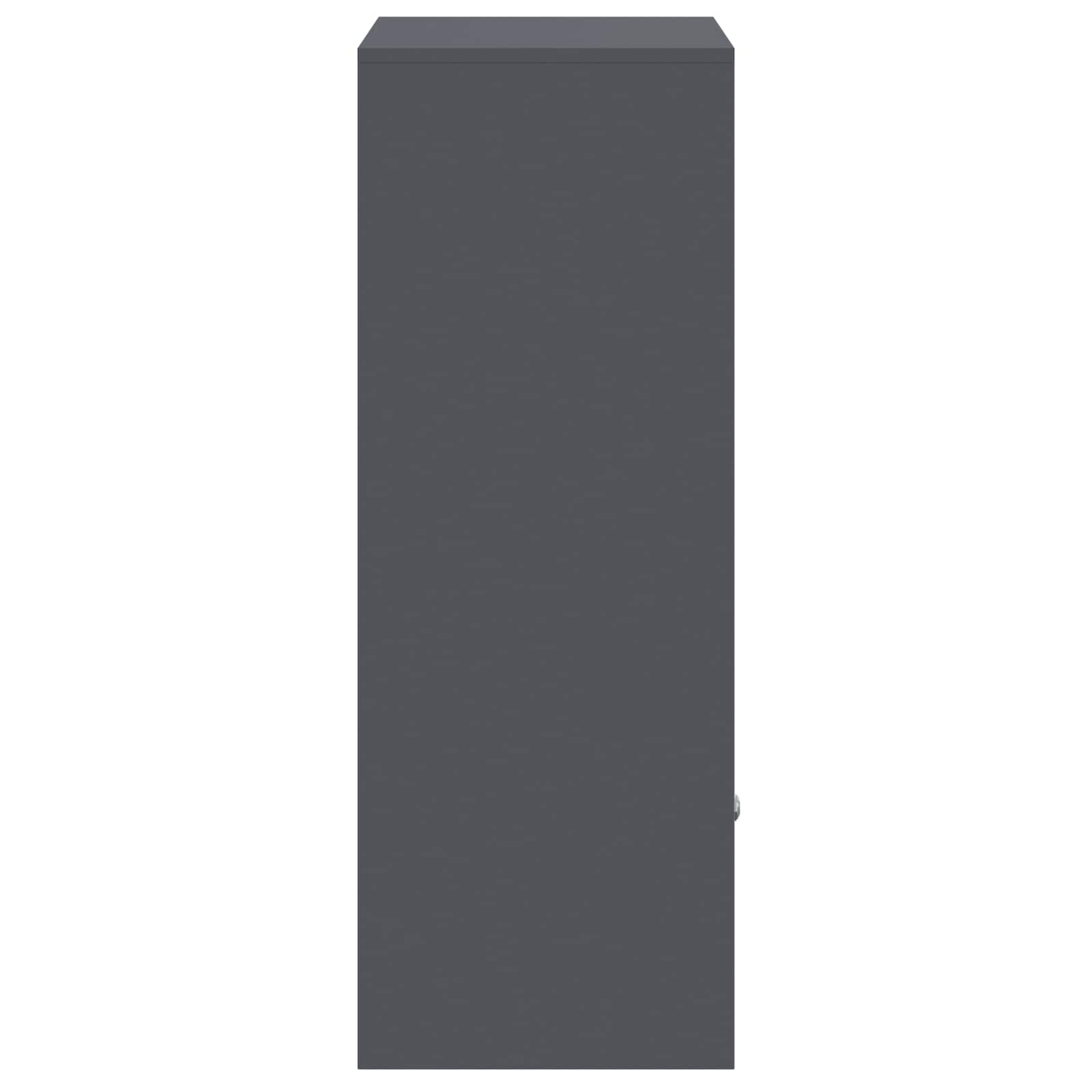 Parcel Drop Box with Storage Anthracite 41 x 38 x 103 cm Steel