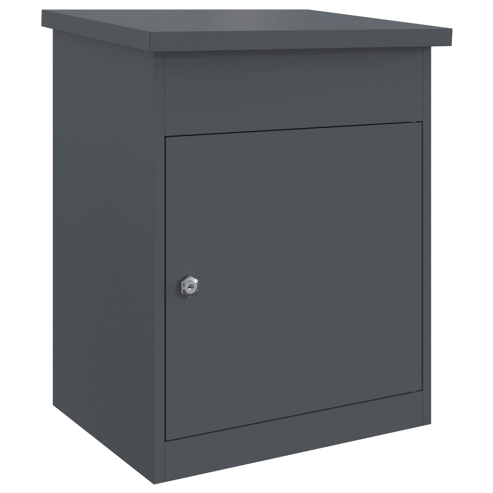 Parcel Drop Box with Storage Anthracite 47.5 x 38 x 59 cm Steel