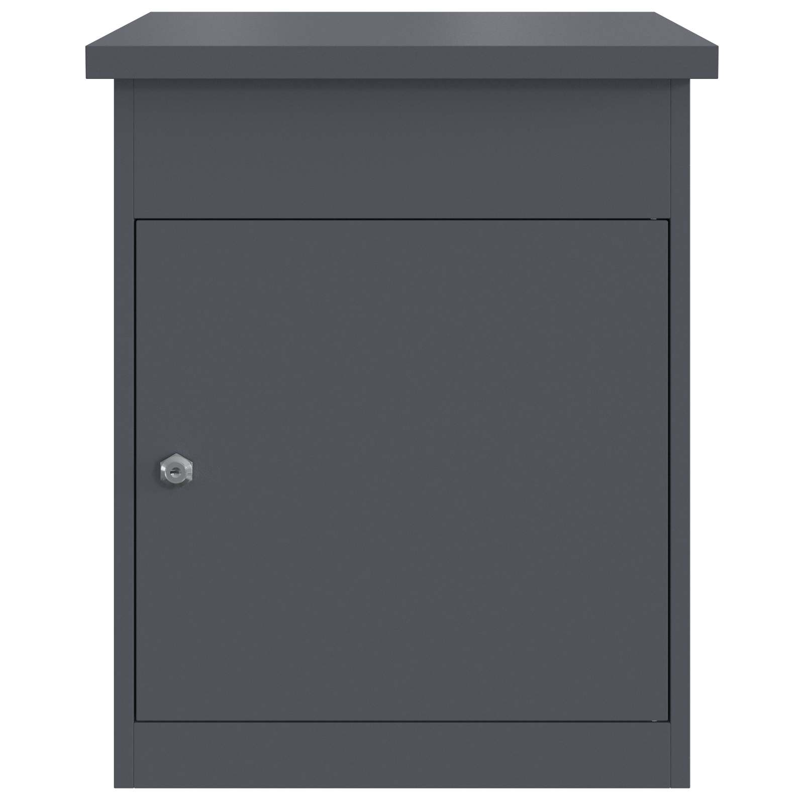 Parcel Drop Box with Storage Anthracite 47.5 x 38 x 59 cm Steel