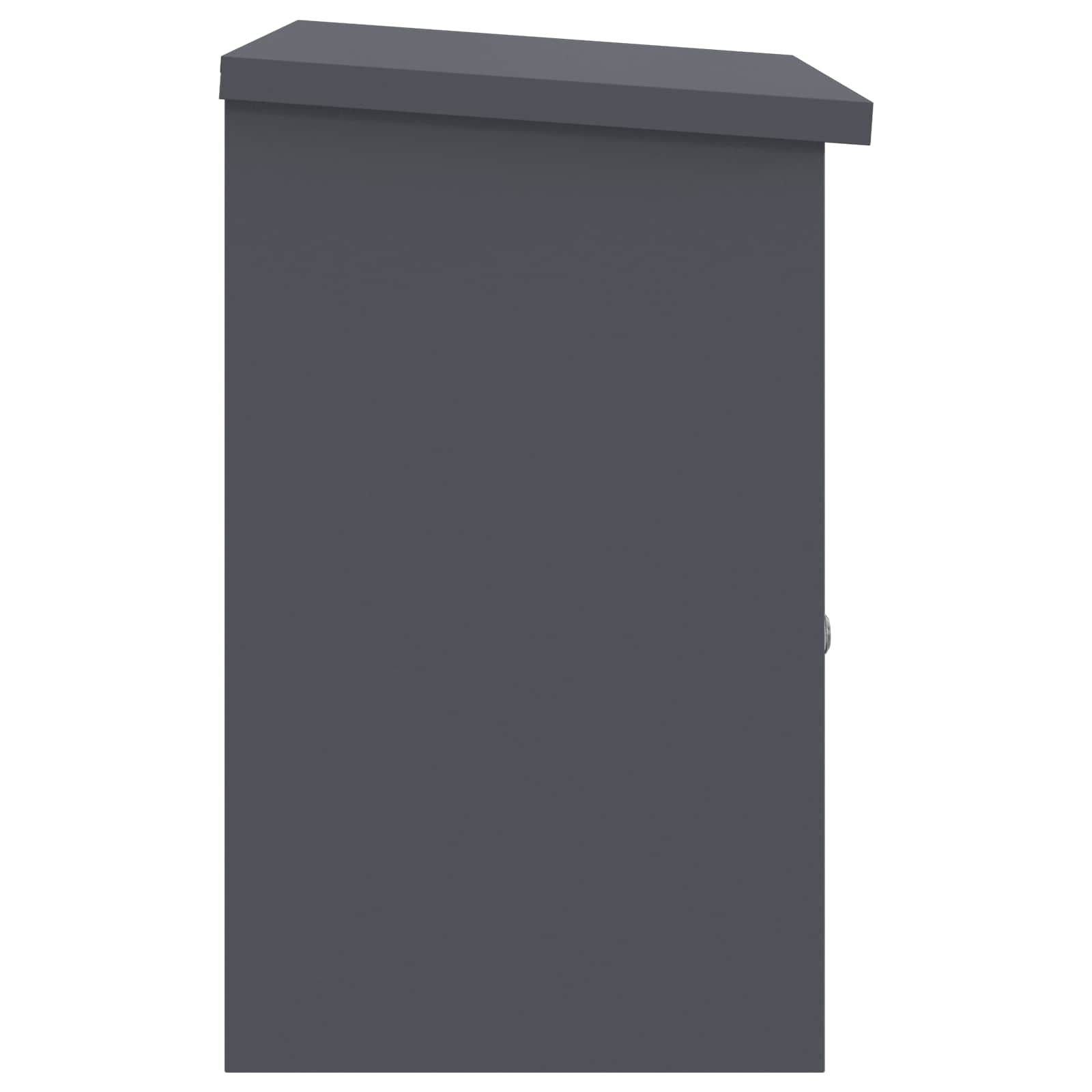 Parcel Drop Box with Storage Anthracite 47.5 x 38 x 59 cm Steel