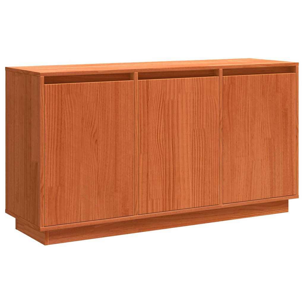 Sideboard Brown Oak 111 x 34 x 60 cm Solid Pine Wood