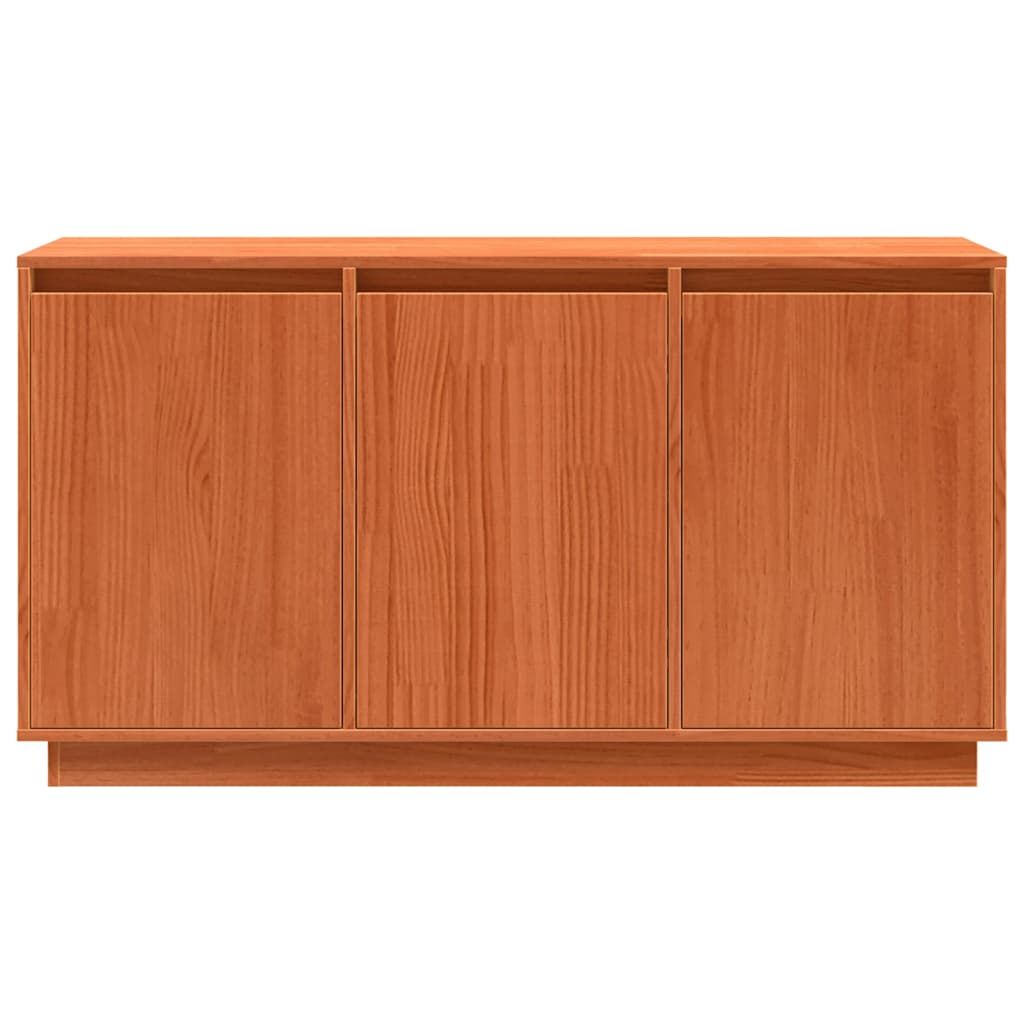 Sideboard Brown Oak 111 x 34 x 60 cm Solid Pine Wood