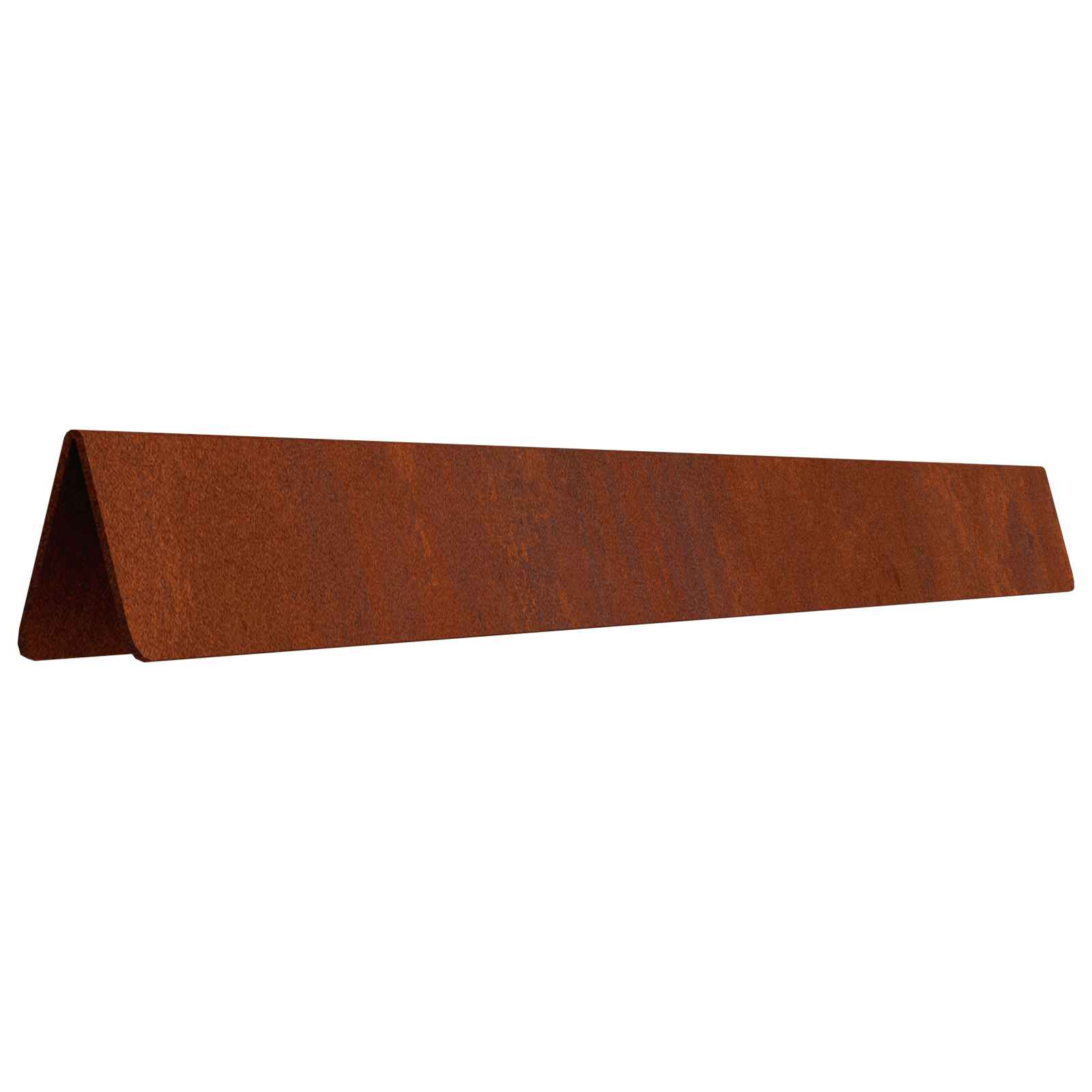 Lawn Edging 4 pcs 450 x 10 cm Weathering Steel Rusty