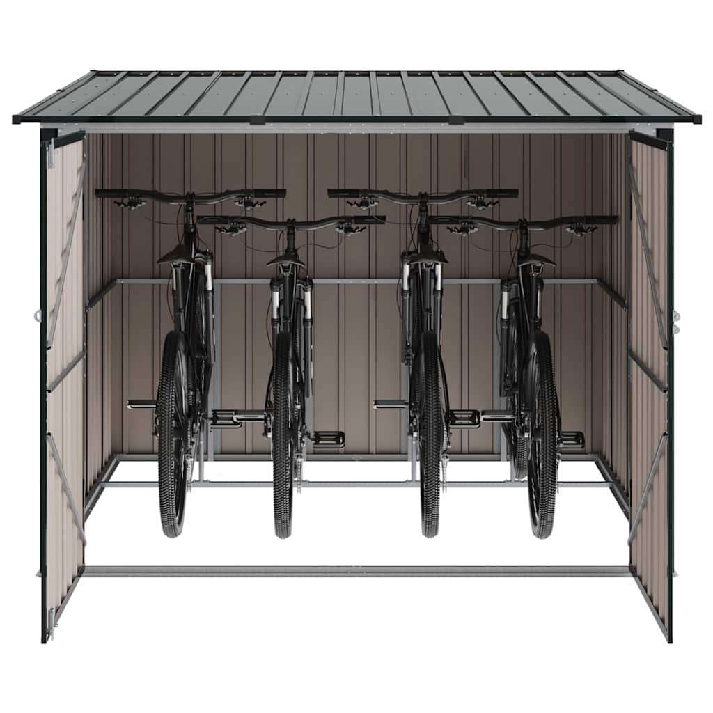 Bike Shed 3 pcs Anthracite 216 x 207 x 158 cm Metal