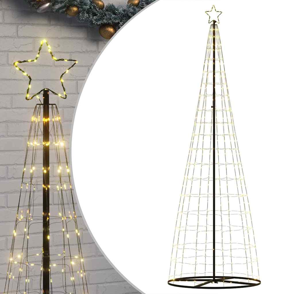 LED Christmas Tree Warm White 100.5 x 100.5 x 304 cm Iron