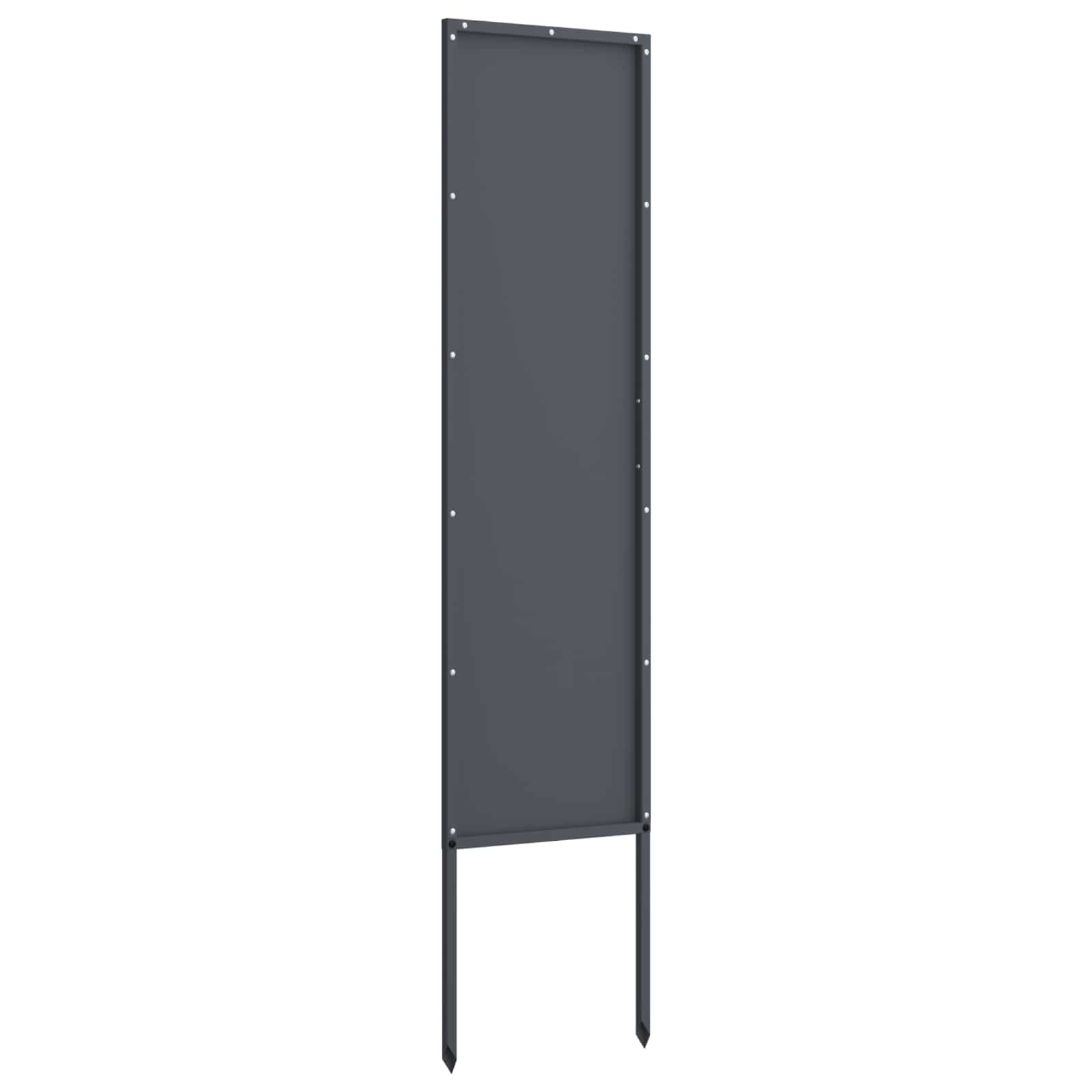 Garden Privacy Screen Anthracite 32 x 140 cm Cold-rolled steel