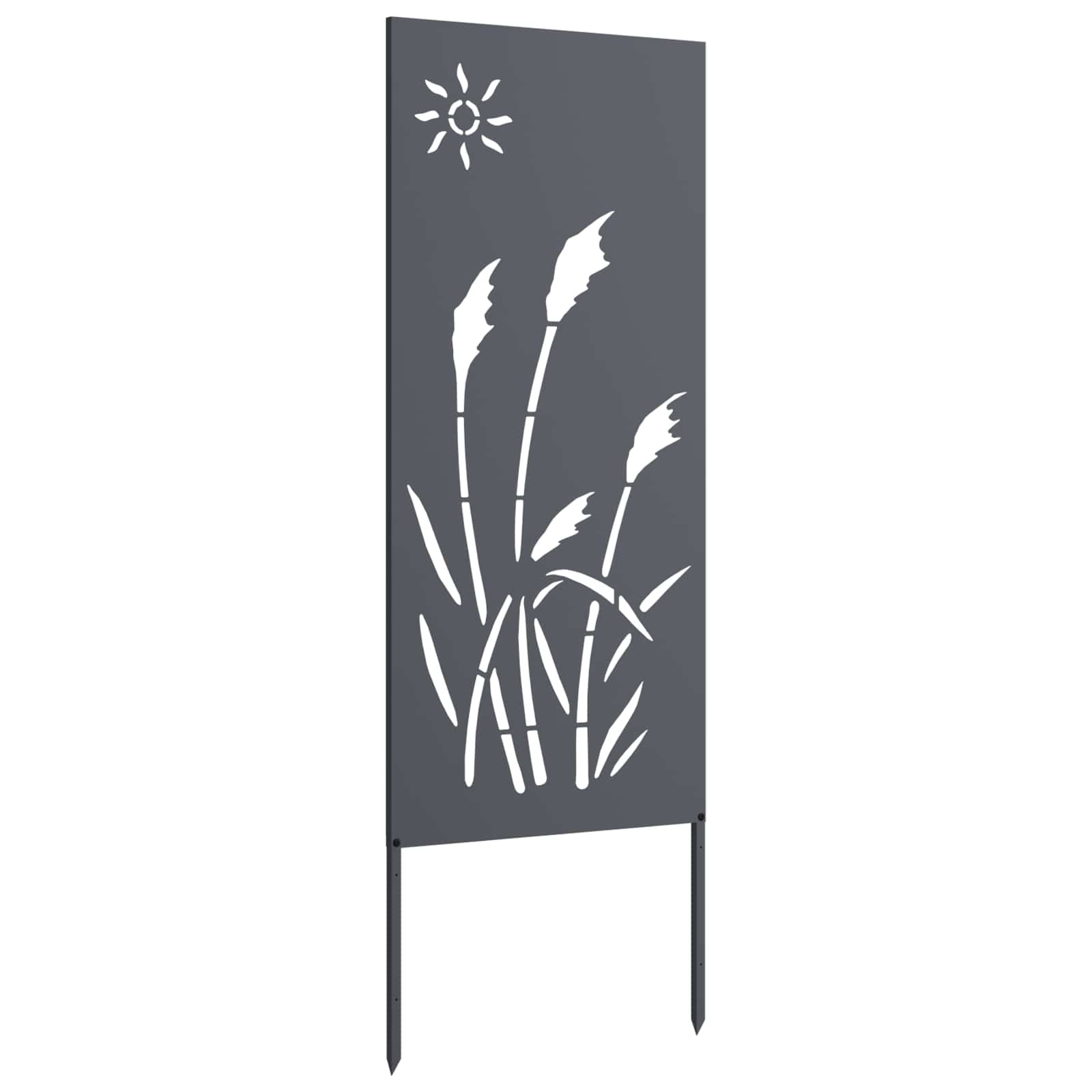 Garden Privacy Screen Anthracite 50 x 140 cm Cold-rolled steel