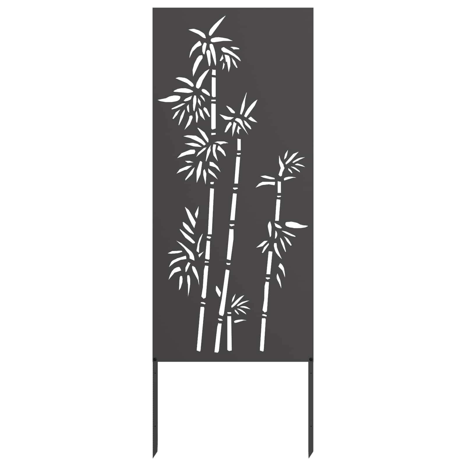 Garden Privacy Screen Black 50 x 140 cm Cold-rolled steel