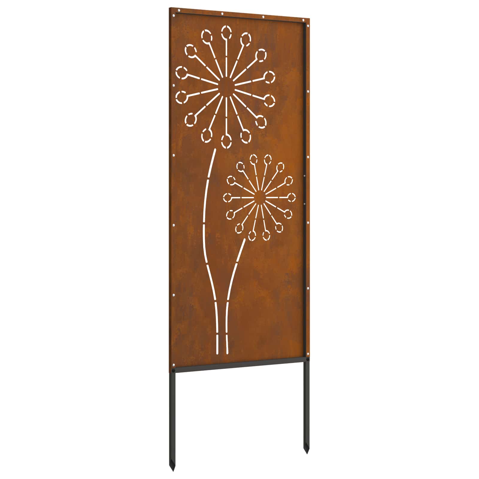 Garden Privacy Screen Rusty 50 x 140 cm Weathering Steel