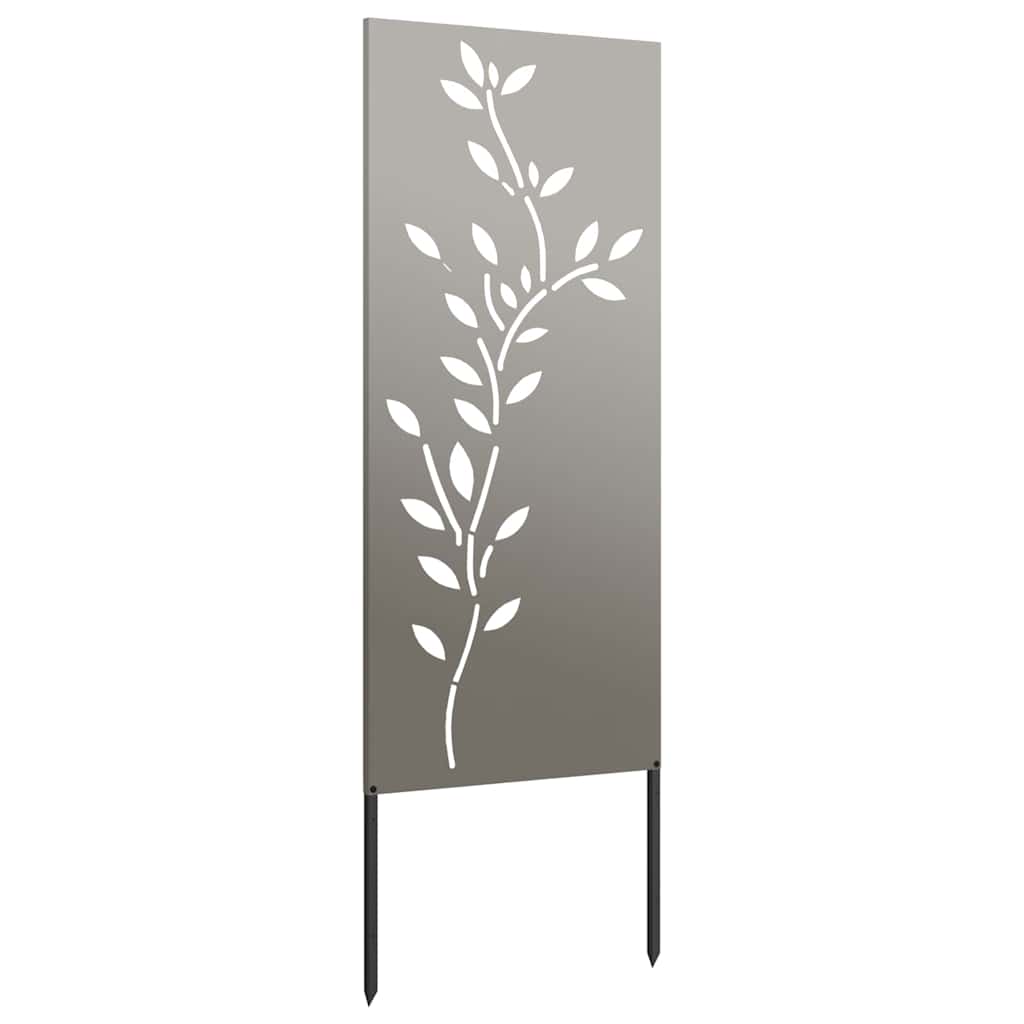 Garden Privacy Screen Floral Rusty 50 x 140 cm Weathering Steel