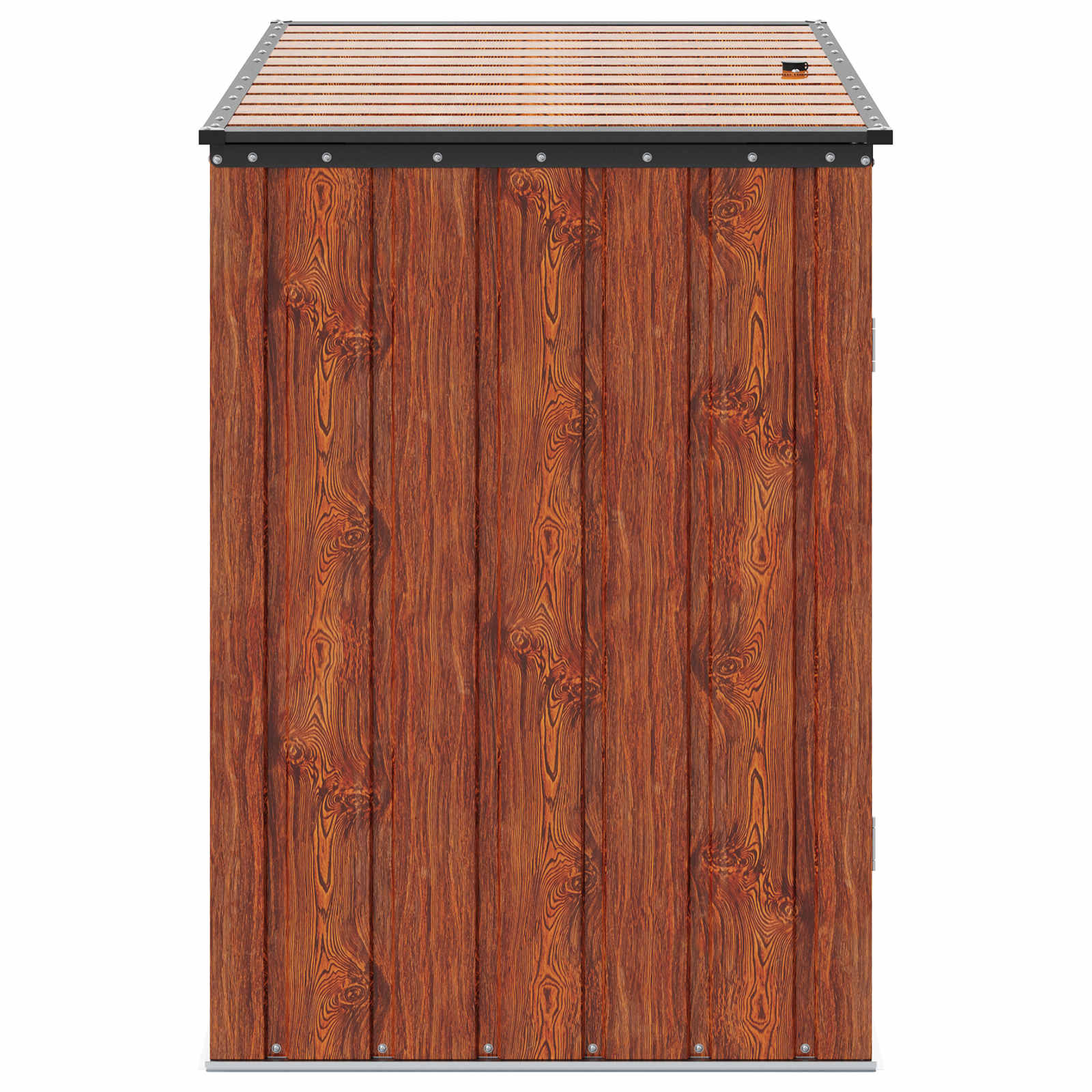 Garden Storage Box Brown 151.5 x 82 x 110.5 cm Steel