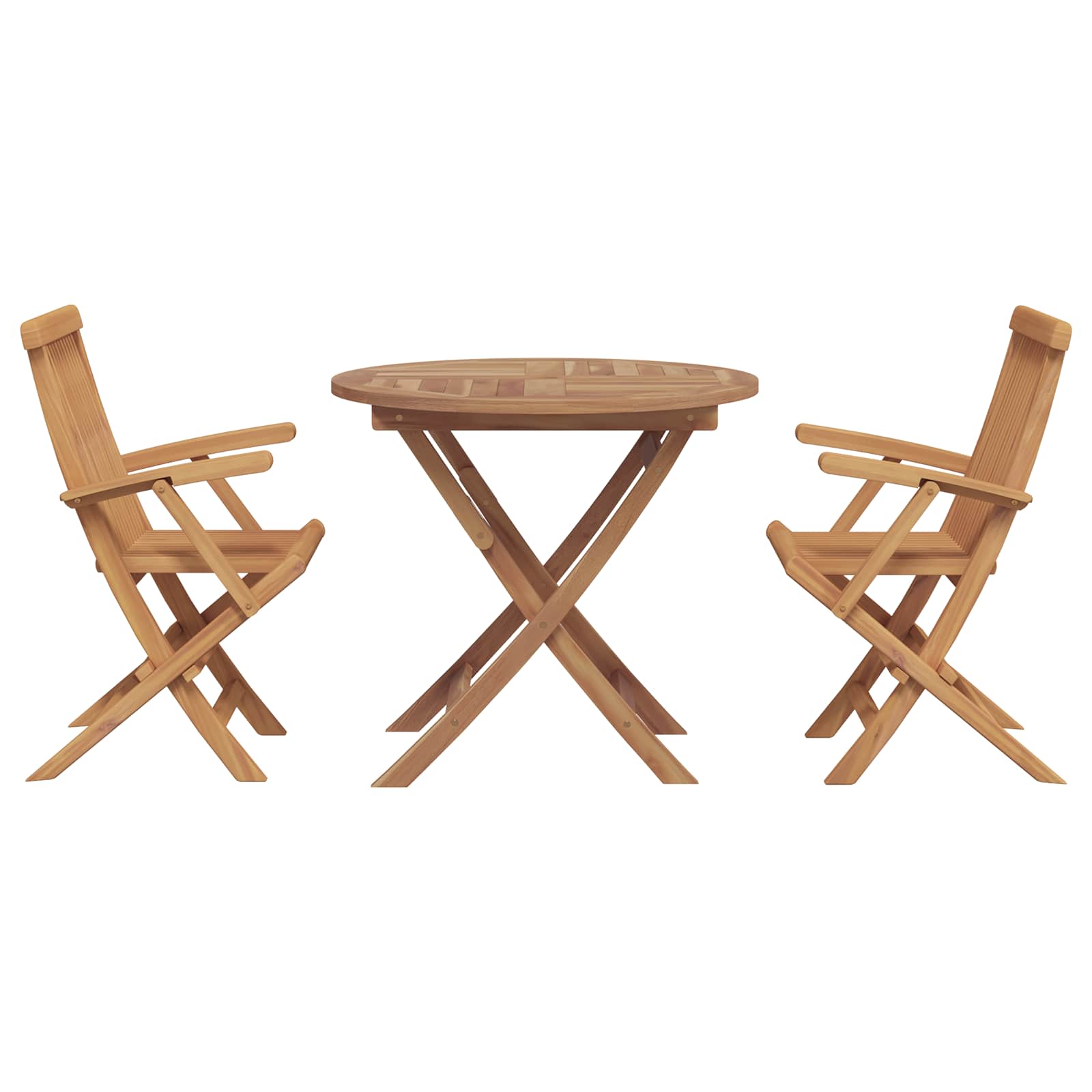 Garden Dining Set 3 pcs Brown Solid Acacia Wood