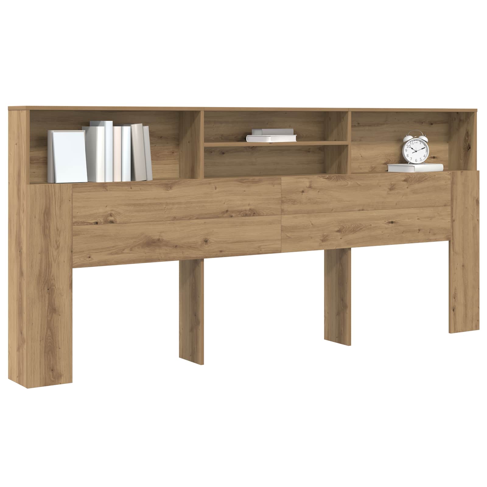 Headboard Cabinet Artisan Oak Engineered Wood