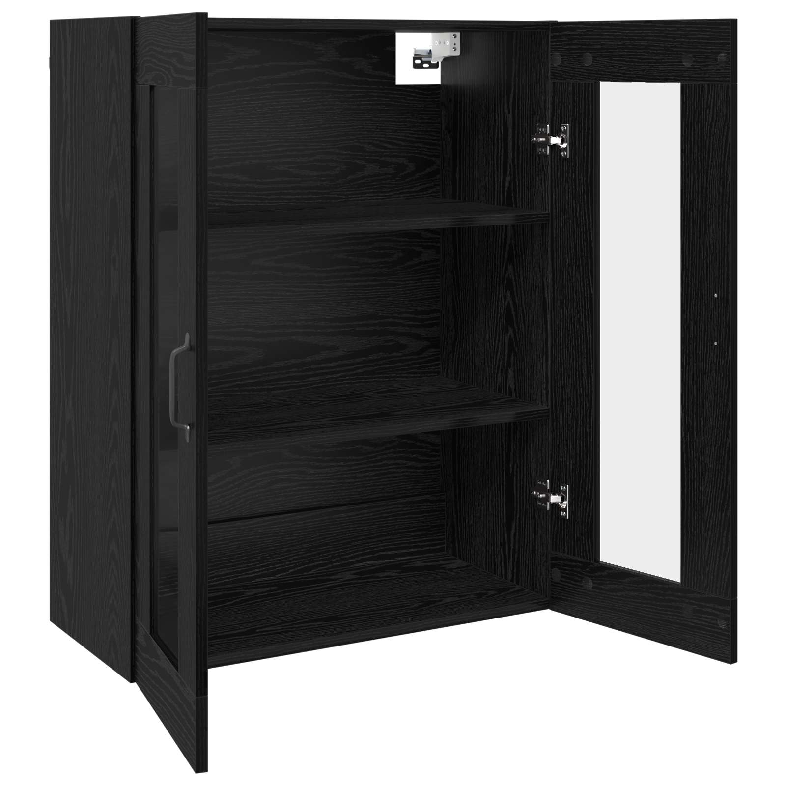 Storage Cabinet Wall-mounted Black Oak 69,5 x 34 x 90 cm